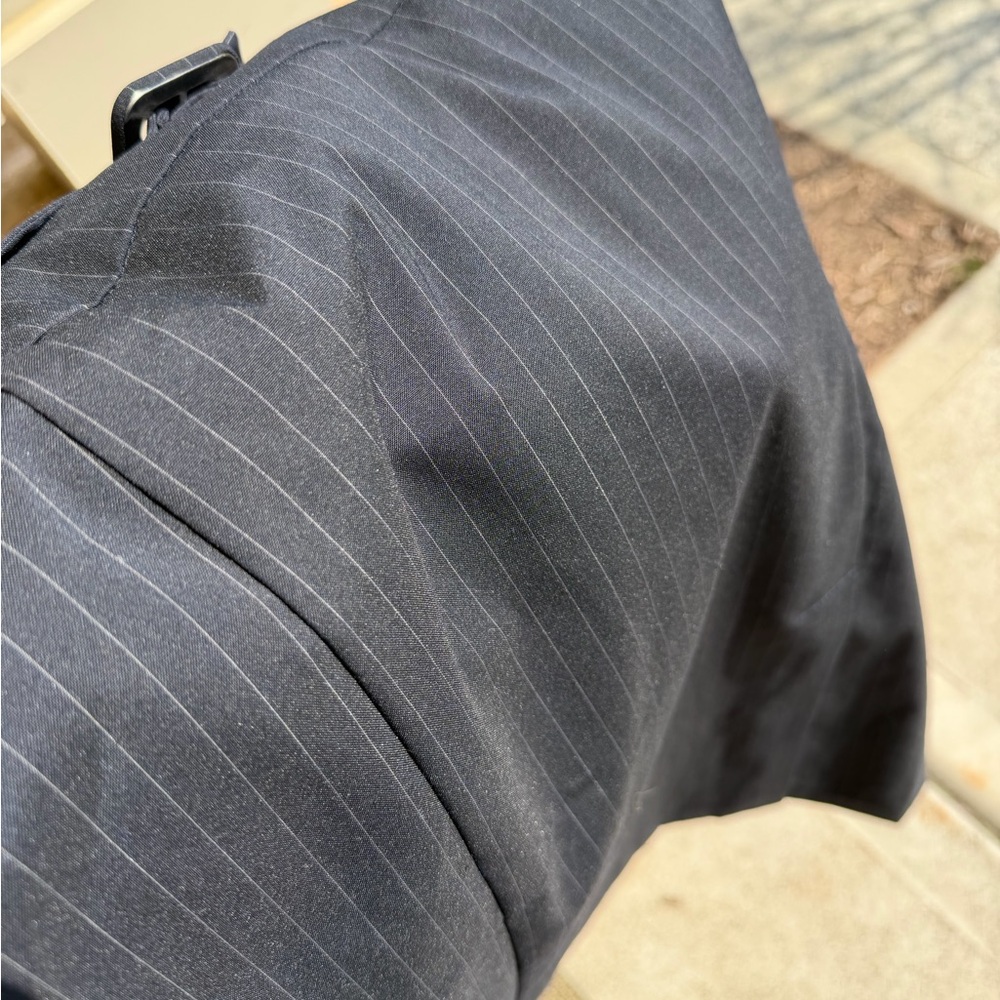 Worthington Dark Gray Pinstripe Pencil Skirt with Waist Detail - Picture 5 of 5
